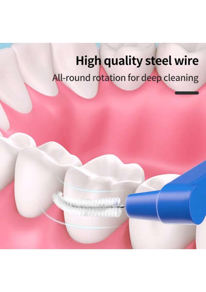 Mavi Stil Ortodontik Diş Arası Temiz Diş Ağız Hijyeni Mikro Fırça Mini Fırça Toz Kapağı ile (Yurt Dışından) indirimleri