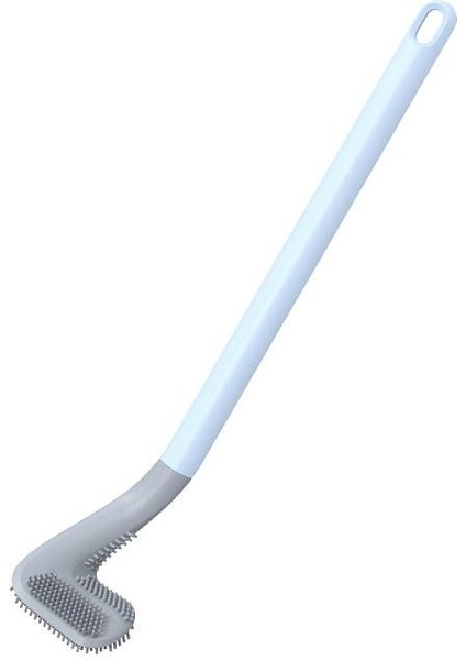 Mavi Stil Dayanıklı Silikon Fırça Golf Tuvalet Fırçası Yaratıcı Uzun Saplı Tuvalet Temizleme Fırçası Ev Temizlik Araçları Banyo Ürünleri (Yurt Dışından)