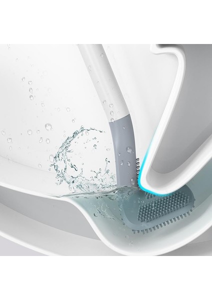 Mavi Stil Dayanıklı Silikon Fırça Golf Tuvalet Fırçası Yaratıcı Uzun Saplı Tuvalet Temizleme Fırçası Ev Temizlik Araçları Banyo Ürünleri (Yurt Dışından) indirimleri