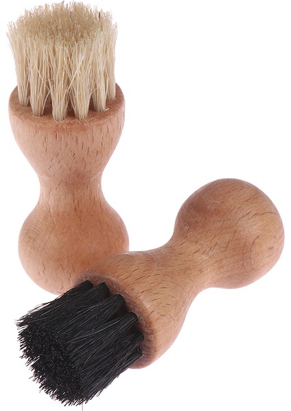 Bir Stil 1 Adet Ahşap Saplı Ayakkabı Fırçası Cilası Kıl Saç Parlatıcı Fırça Mini Kabak Ayakkabı Yağı Fırçası (Yurt Dışından)