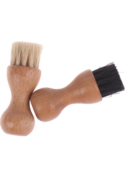 Bir Stil 1 Adet Ahşap Saplı Ayakkabı Fırçası Cilası Kıl Saç Parlatıcı Fırça Mini Kabak Ayakkabı Yağı Fırçası (Yurt Dışından)