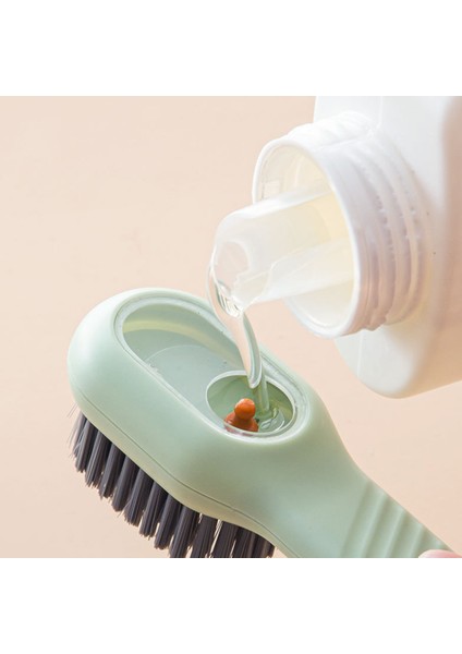 Bir Stil Sıvı Fırça Yıkama Elbise Fırçası Ev Çok Fonksiyonlu Pres Tipi Sıvı Temizleme Yumuşak Saç Fırçası Yıkama Ayakkabı Fırçası (Yurt Dışından) fırsatları
