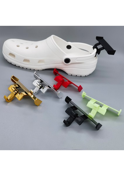 Siyah Stil Ave Terlik Kuyruk Süslemeleri Moda Sandalet Ayakkabı Toka Klip Şık Hafif Dıy Delik Ayakkabı Aksesuarları (Yurt Dışından) modelleri