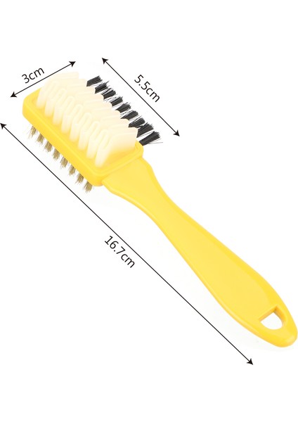 3 In 1 Süet Nubuk Ayakkabı Çizme Temizleyici Ayakkabı Fırçası Temizleme Fırçası ve Kauçuk Silgi Seti Temiz Scrubber Çanta Fırçaları Rastgele Renk (Yurt Dışından)
