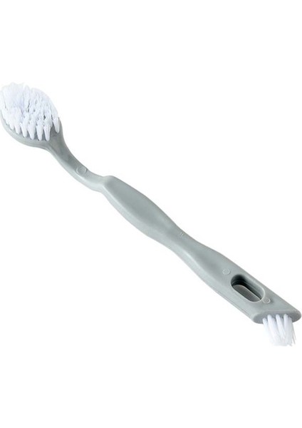 Gri Tarzı Uzun Saplı Temizleme Fırçası Ayakkabı Bru Yıkama Araçları Alışveriş Merkezi Beyaz Ayakkabı Cilası Çift Başlı Yumuşak Yün Silgi Temizleme Araçları (Yurt Dışından)