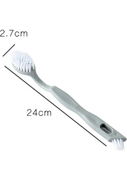 Gri Tarzı Uzun Saplı Temizleme Fırçası Ayakkabı Bru Yıkama Araçları Alışveriş Merkezi Beyaz Ayakkabı Cilası Çift Başlı Yumuşak Yün Silgi Temizleme Araçları (Yurt Dışından) fırsatları