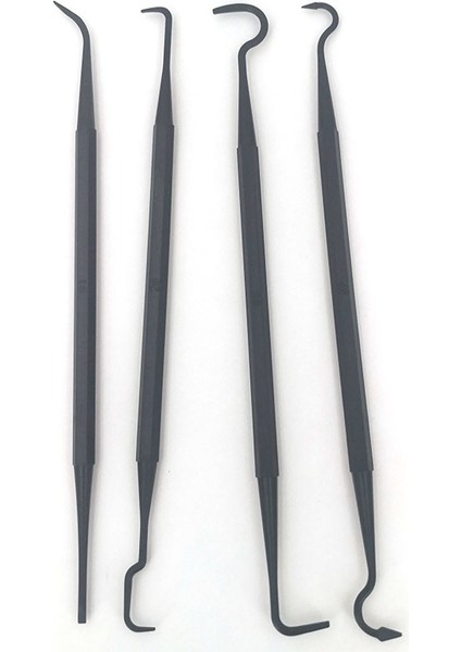 4 Adet Tarzı Çok Amaçlı Araba Detaylandırma Temizleme Aleti Aksesuarları Tel Fırçalar ve 4 Naylon Kazma ve Fırça Seti 3 Çift Başlı Bitmiş (Yurt Dışından)