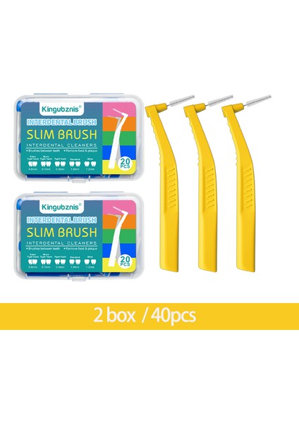 Pembe Tarzı Adet Interdental Fırça Paro Diş Fırçası Kürdan Fırçalar Ortodonti Parantez Diş Temizleme Ağız Hijyeni Bakımı Aracı (Yurt Dışından)