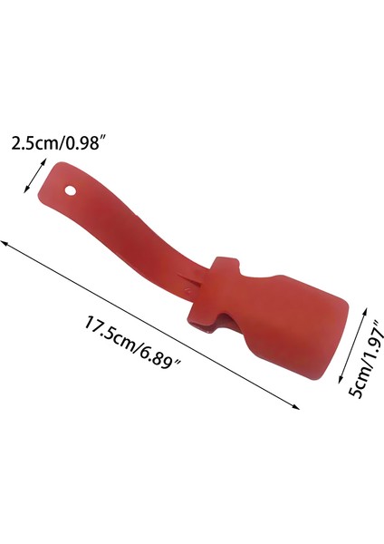 Kırmızı Stil 1 Adet Taşınabilir Unisex Tembel Ayakkabı Yardımcısı Çorap Ayakkabı Kaydırıcı Saplı Ayakkabı Çekeceği Kaldırma Giyen Yardımcı Aracı Plastik Ayakkabı Çekeceği Aksesuarları (Yurt Dışından)
