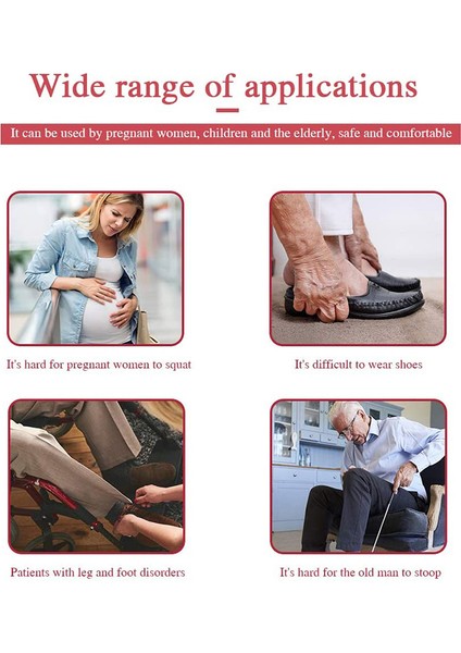Kırmızı Stil 1 Adet Taşınabilir Unisex Tembel Ayakkabı Yardımcısı Çorap Ayakkabı Kaydırıcı Saplı Ayakkabı Çekeceği Kaldırma Giyen Yardımcı Aracı Plastik Ayakkabı Çekeceği Aksesuarları (Yurt Dışından) modelleri