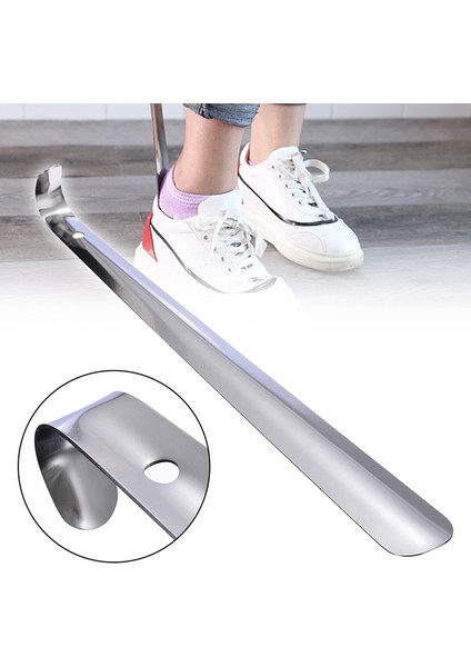 Paslanmaz Çelik Ayakkabı Çekeceği Ulaşmak Metal Esnek Saplı Ayakkabı Çekeceği Sökücü Hamile Kadınlar Veya Yaşlı Kaldırıcı Yardım Kayma Ayakkabı Çekme Aracı (Yurt Dışından)