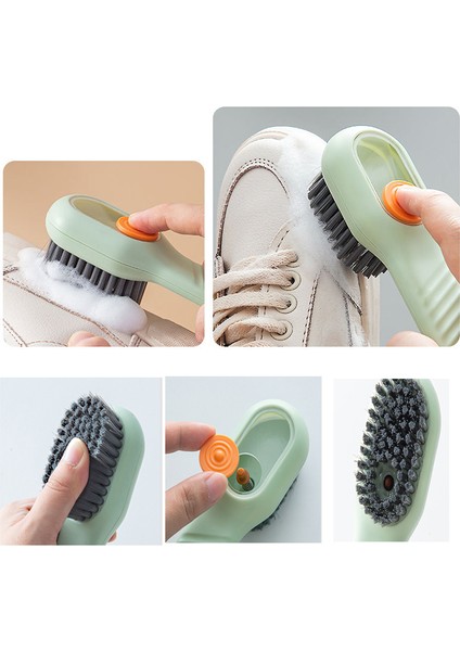 Yeşil Tarzı Ayakkabı Fırçası Otomatik Sıvı Deşarj Çok Fonksiyonlu Yumuşak Kıllı Sıvı Uzun Saplı Fırça Derin Temizlik Ev Temizlik Aracı (Yurt Dışından) modelleri