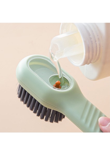 Yeşil Tarzı Ayakkabı Fırçası Otomatik Sıvı Deşarj Çok Fonksiyonlu Yumuşak Kıllı Sıvı Uzun Saplı Fırça Derin Temizlik Ev Temizlik Aracı (Yurt Dışından) indirimleri