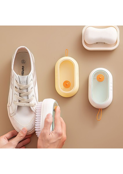 Yeşil-B Tarzı Ayakkabı Fırçası Otomatik Sıvı Deşarj Çok Fonksiyonlu Fırçalar Çamaşır Giysileri Için Derin Temizlik Yumuşak Kıllar Artefakt Temizleme (Yurt Dışından) modelleri