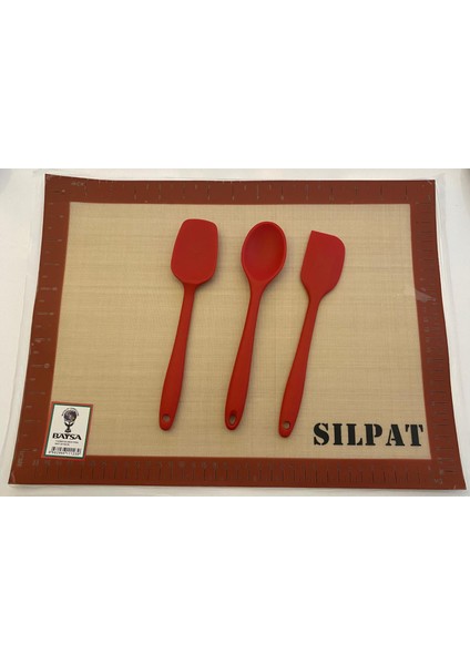 Pastacılık Malzemeleri 4 Parça Silpat,Silikon Spatula Seti