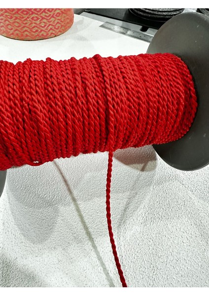 Burgulu Kordon-5 Metre-Kırmızı fiyatları