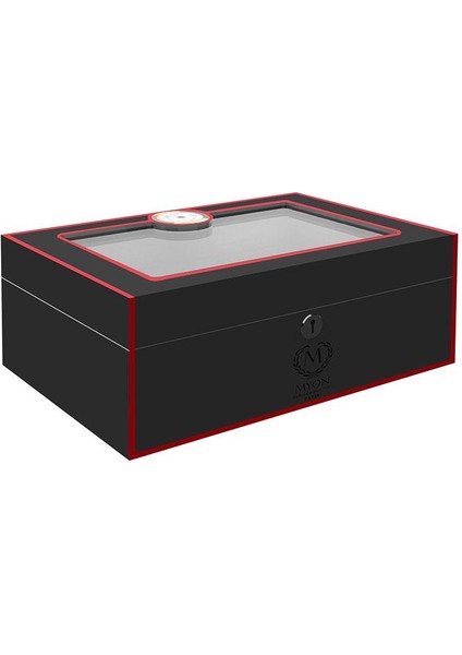 Myon Paris Velvet Humidor Puro Kutusu Mat Siyah 50's