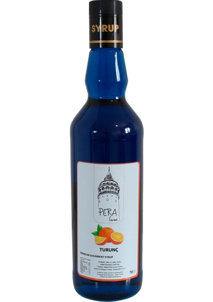 Pera Gurme Turunç (Blue Curacao) Aromalı Şurup 70cl