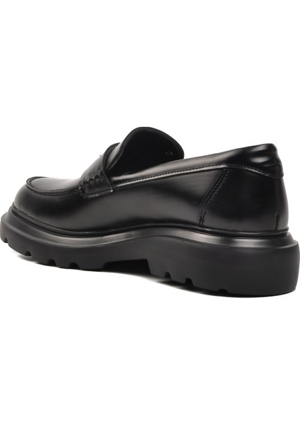 Pierre Cardin 700920 Siyah Açma Deri Erkek Loafer Ayakkabı