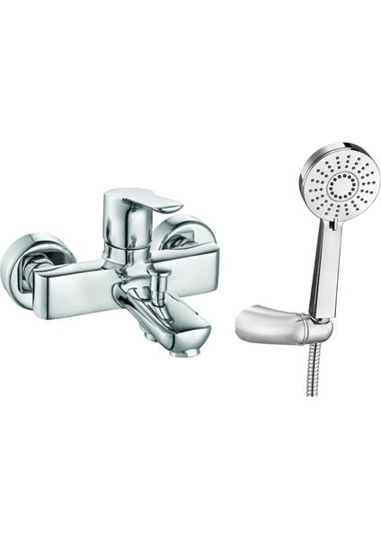 Luna Banyo Bataryası + Fırat Mafsallı Duş Seti Banyo Üst Takımı