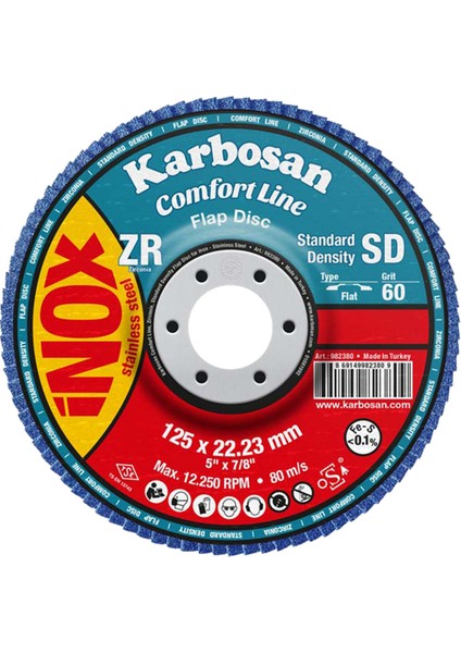 Comfortline Flap Disk Zr ZXR11 Sd 115 mm 60 Kum Konik 982180