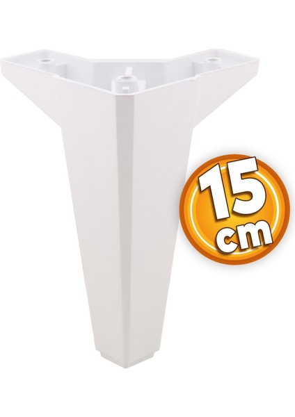 20'li Set Sedir Lüks Mobilya Kanepe Koltuk Tv Ünitesi Yükseltici Destek Ayağı Ayakları 15 cm Beyaz