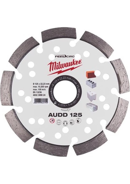 Testere Audd 125X22 Premium Elmas Testere T4932399824