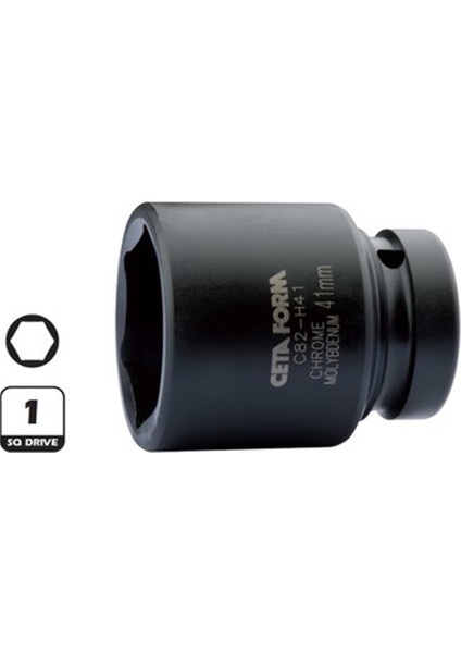 1"6 Köşe Havalı Lokma Anahtar-50 mm C82-H50