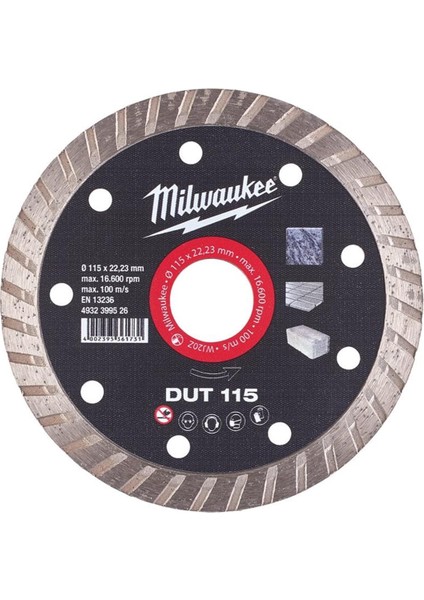 Testere Dut 115X22MM Turbo Genel Amaçlı Testere T4932399526