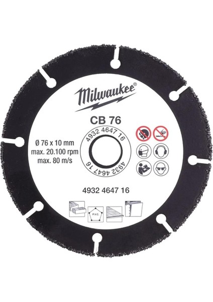 Testere 76X10MM Carbide Bıçağı (M12 Fcot) T4932464716