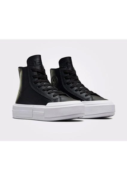 Chuck Taylor All Star Cruise Leather Kadın Platform Deri Günlük Ayakkabı A06143C Siyah