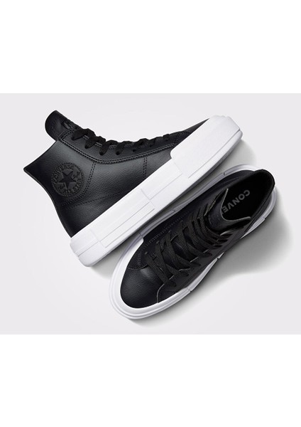 Chuck Taylor All Star Cruise Leather Kadın Platform Deri Günlük Ayakkabı A06143C Siyah