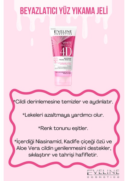 Eveline 4D İntim Bölge Yıkama Jeli + 4D Yüz Yıkama Jeli
