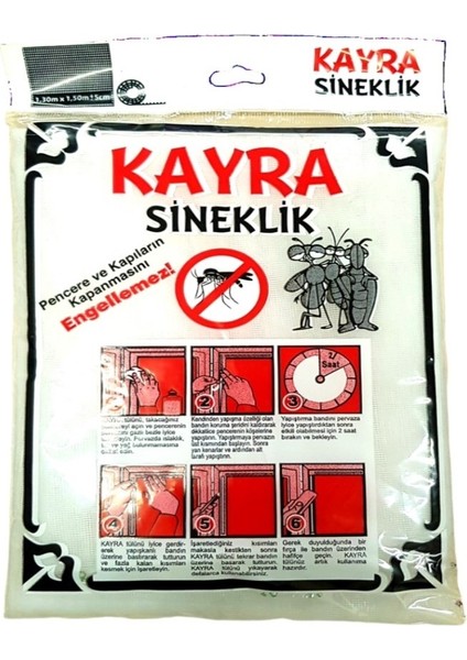 Pvc Sineklik Çift Kanat 130CMX150 cm Yapışkan