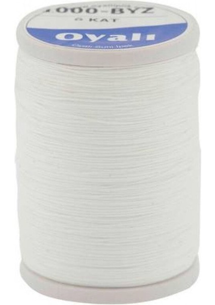 Oyalı 6 Kat Suni Ipek Renk:1000 Beyaz Kanaviçe Etamin El Nakış Işleme Ipi