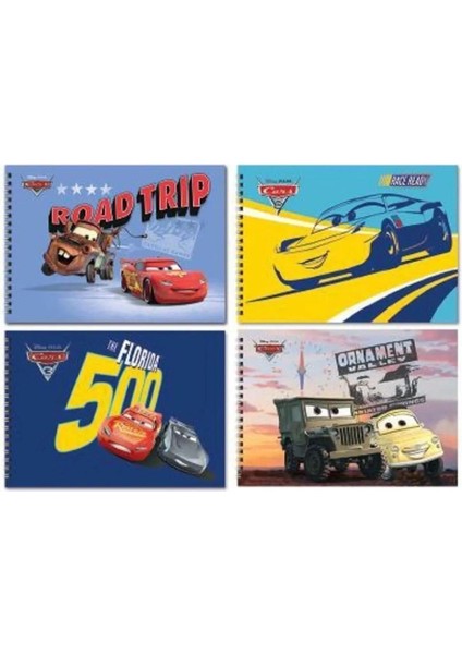 Cars 17*25 15 Yp.resim Defteri 4'lü