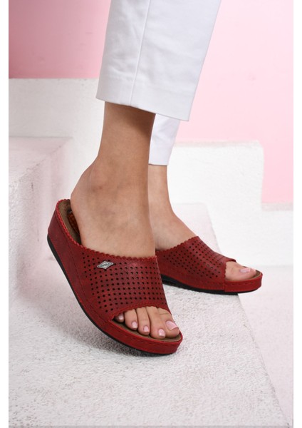 Kadın Jelli Topuk Hafif Rahat Yumuşak Taban Anatomik Hafif Topuk 4 cm Günlük Kadın Terlik