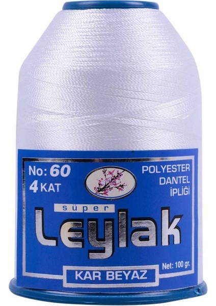 Leylak60 No 100 gr Ka Beyaz Dantel ve Oya Ipi