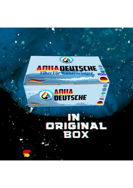 Aqua Deutsche 5 Filitre 5 Aşama Kapalı Kasa Su Arıtma Cihazları Için Inline Filitre Seti.