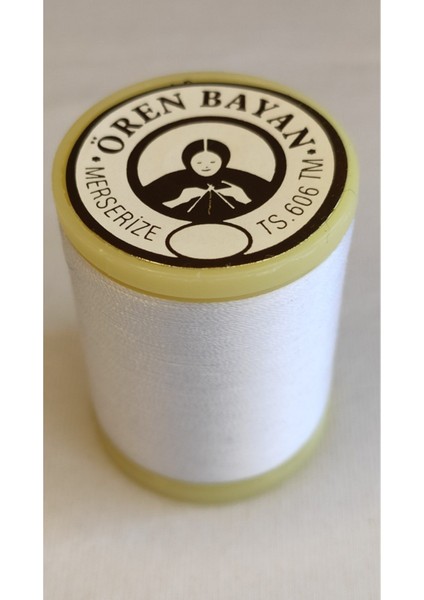 Ören Bayan Koton Makine Nakış Makarası Kar Beyaz 10 Gr