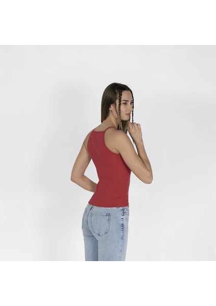 Outfit Nakışlı Kaşkorse Kadın Kırmızı Atlet fırsatları