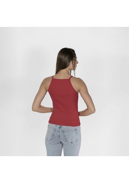 Outfit Nakışlı Kaşkorse Kadın Kırmızı Atlet indirimleri