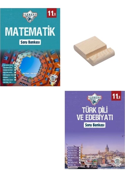 Okyanus Yayınları 11. Sınıf Iceberg Matematik Soru Bankası - Türk Dili Edebiyatı Soru Bankası + Telefon Tutucu