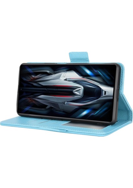 Xiaomi Poco F4 Gt Manyetik Cüzdan Yan Toka Pu Deri Kart Durumda (Yurt Dışından)