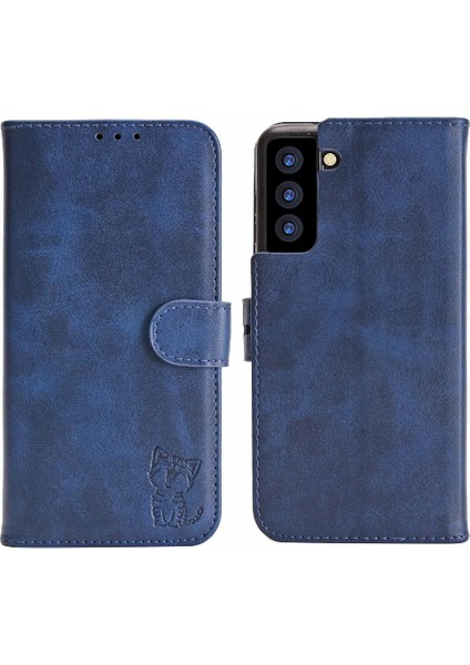Cüzdan Kılıf Samsung Galaxy S21 Fe 5g Kickstand Için Tüm Yuvarlak Koruma (Yurt Dışından)
