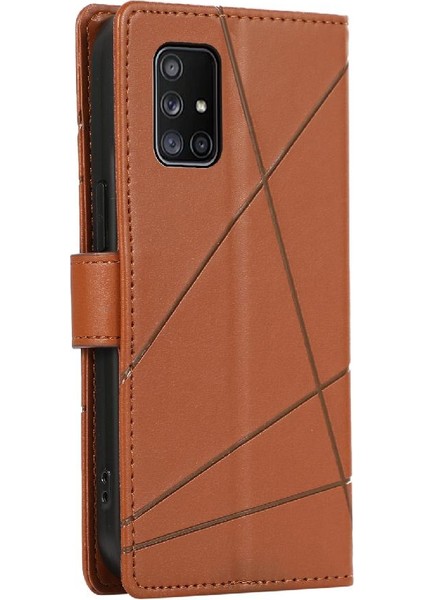 Samsung Galaxy A71 4g Kickstand Için Flip Case Üç Kart Yuvaları Darbeye (Yurt Dışından)
