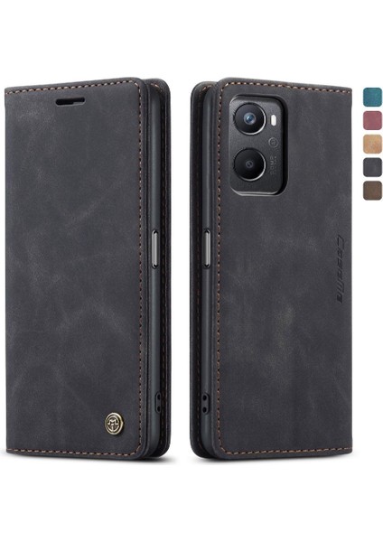 Oppo Için Flip Case A36 4G/A76 4G/A96 4g Vintage Pu Deri Cüzdan Flip (Yurt Dışından)