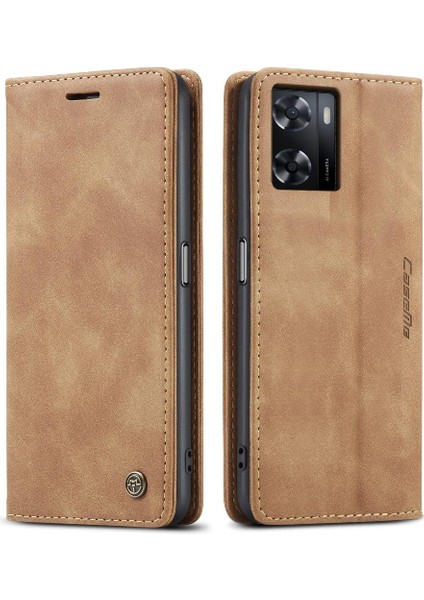 Oppo Için Flip Case A57 4G/A77 4G/A77S Flip Folio Kitap Kılıf Kart Yuvası Pu (Yurt Dışından)