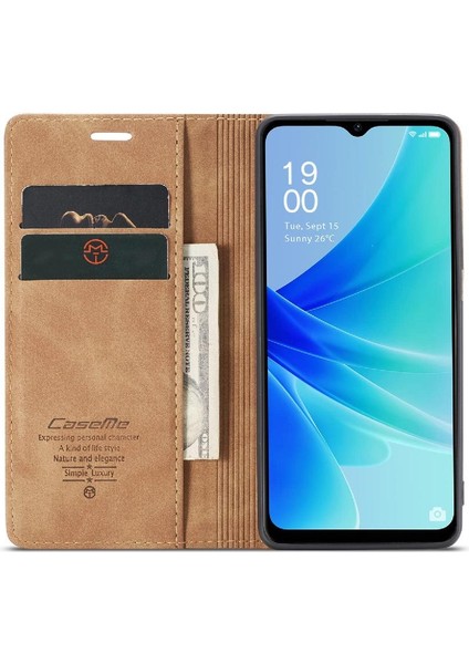 Oppo Için Flip Case A57 4G/A77 4G/A77S Flip Folio Kitap Kılıf Kart Yuvası Pu (Yurt Dışından)