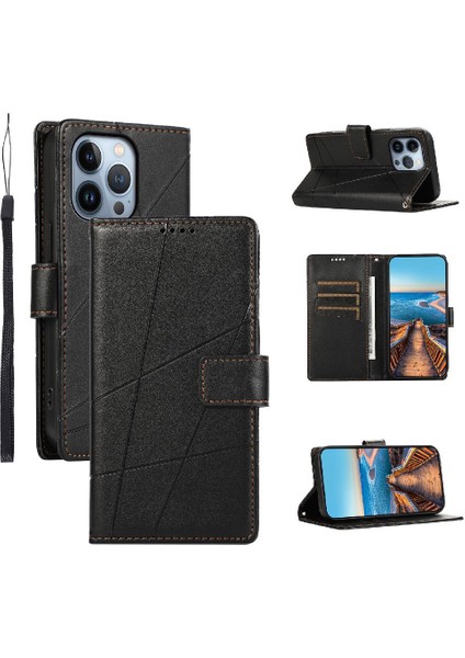 Iphone 13 Için Flip Case Pro Üç Kart Yuvaları Darbeye Şok Emici (Yurt Dışından)